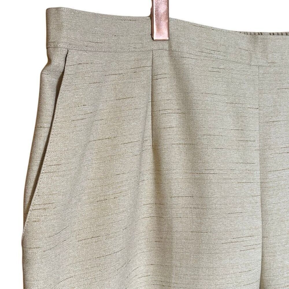 Alfred Dunner Studio Classic Fit Pull On Straight Leg Dress Pants Beige Size 18W - Picture 5 of 8